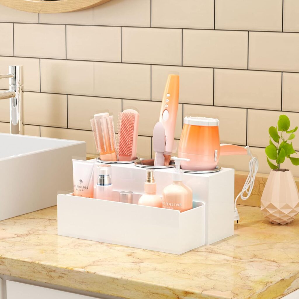 Bathroom Countertop Blow Dryer Organizer